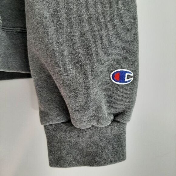 CHAMPION \ Relaxed Fit Cozy Pullover Crewneck Sweatshirt Grey Sz L - Picture 4 of 10